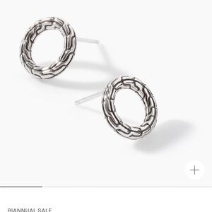 John Hardy Silver Chain Link Earrings